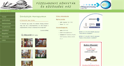 Desktop Screenshot of fuzeskonyvtar.hu